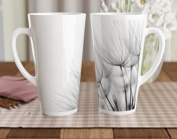 Alltagszauber Latte-Macchiato-Tasse - Jumbo-Tasse DANDELION, Keramik, extra groß, für 500ml Inhalt