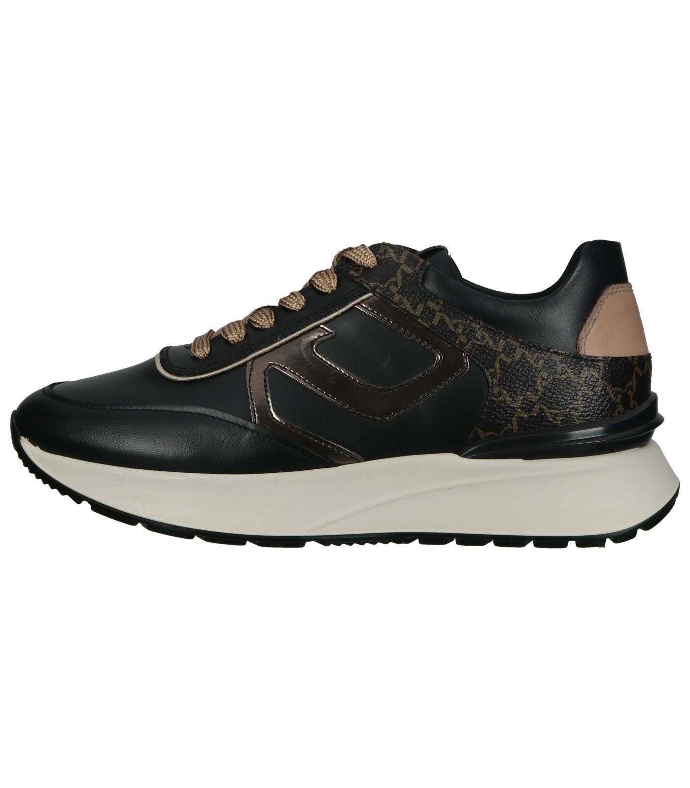 Giardini Leder/Textil Sneaker Nero Sneaker