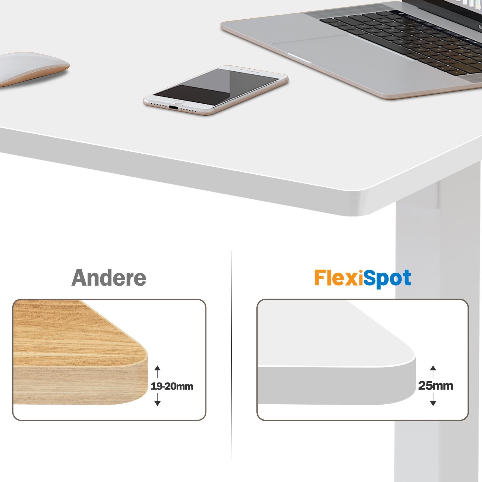 FLEXISPOT Tischplatte DIY Tischplatten (Holzwerkstoff, Farbe auswählbar, Gr günstig online kaufen