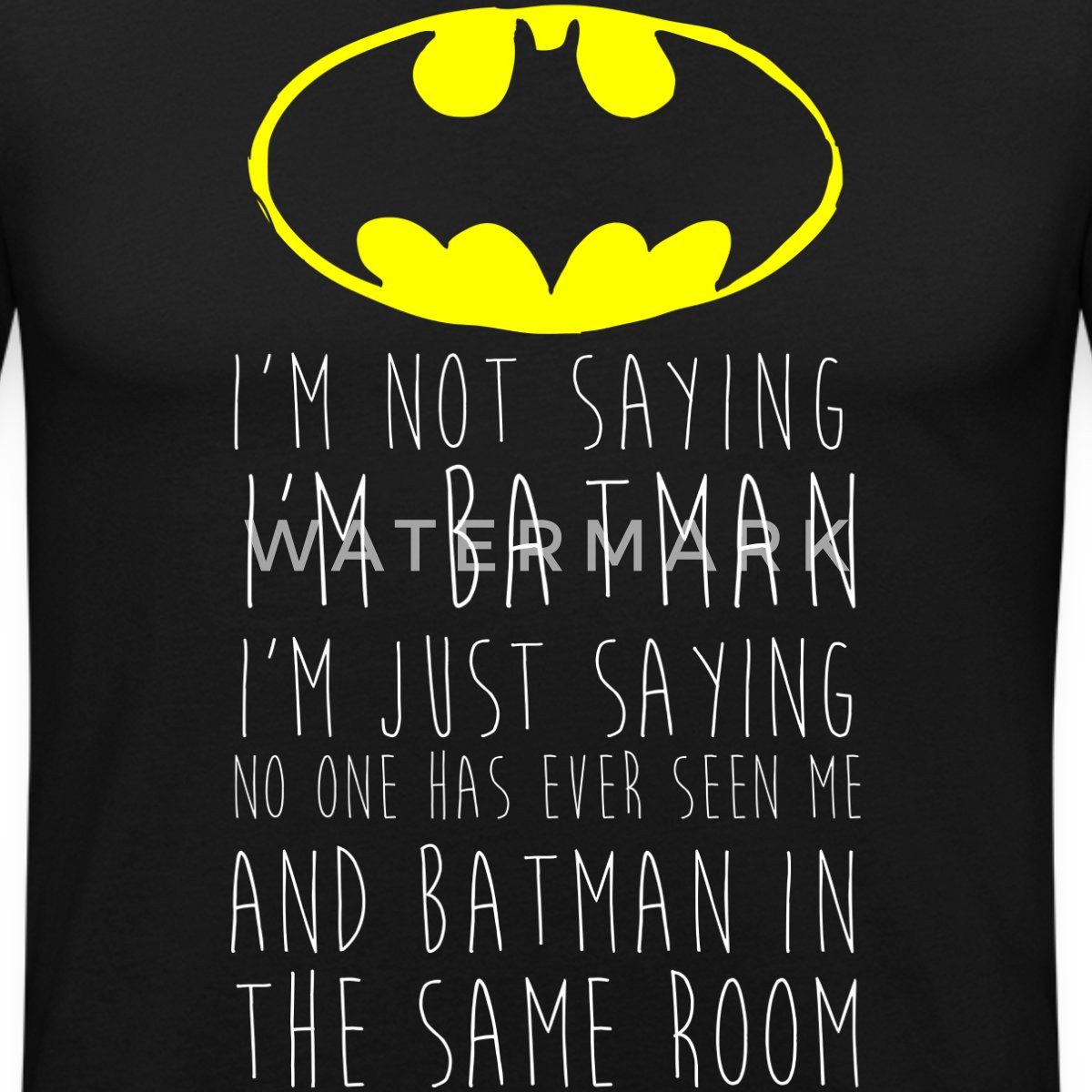 Spreadshirt T-Shirt DC Comics I'm Batman Lustiger Spruch Herren Slim Fit T-Shirt (1-tlg)