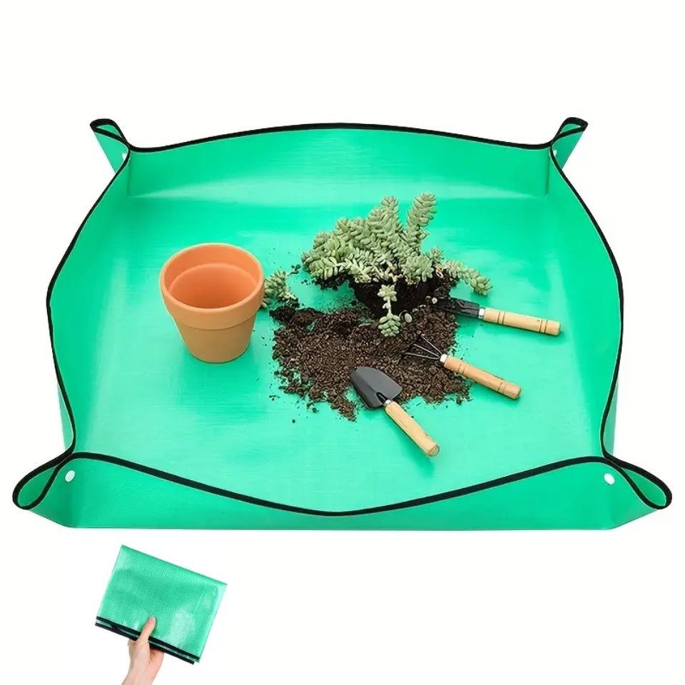 Gartenpflege-Set wasserdichte Pflanzmatte, tragbare Umtopfmatte, Gartenmatte Pflanzen
