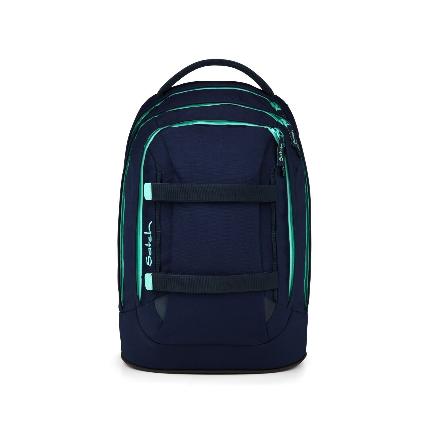 Satch Schulranzen Schulrucksack PACK Ocean Mint (1 Stück), ergonomisch, Your-Size-System, 5 Fächer