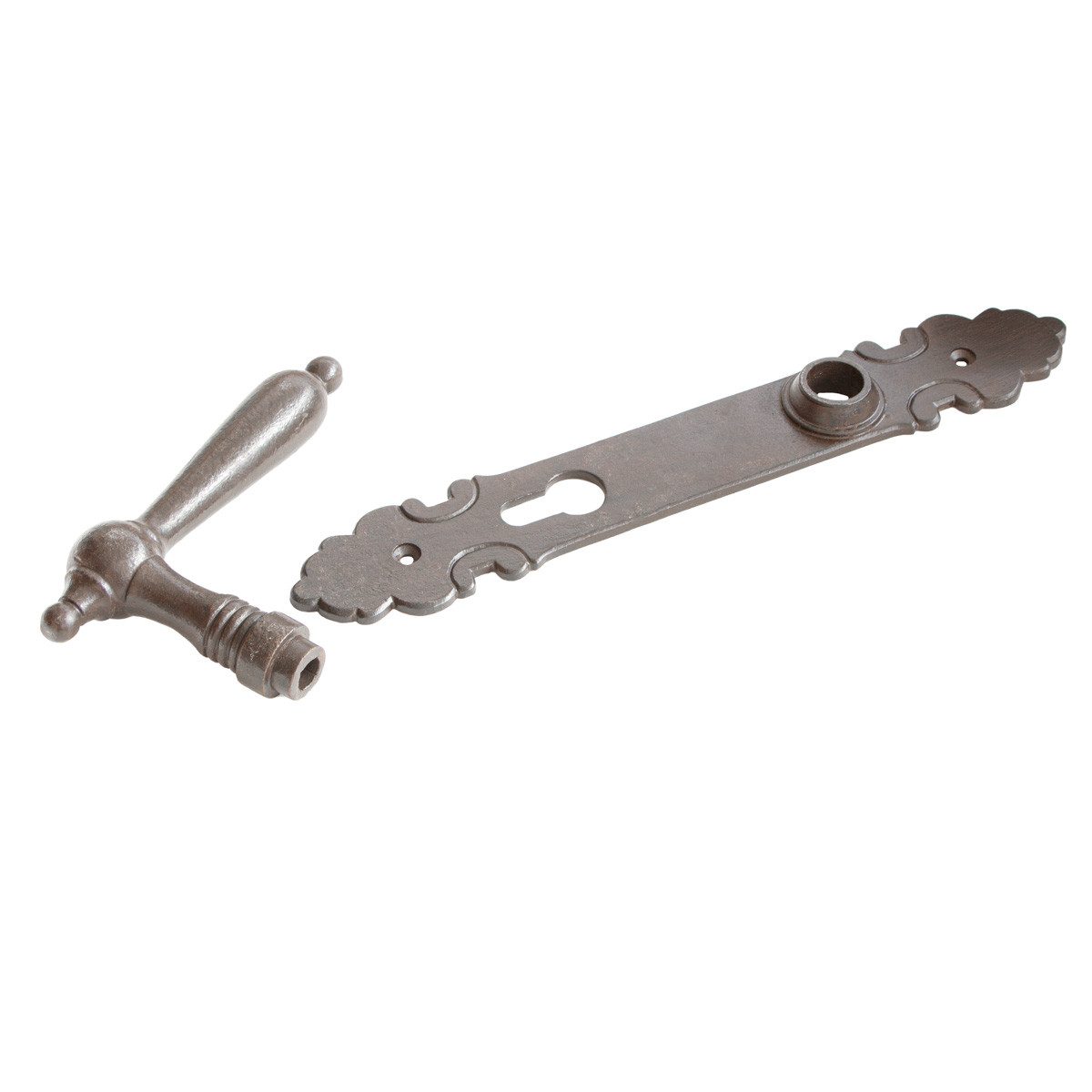 Antikas Türbeschlag Halbe Drückergarnitur für Haustüren, edles Design, PZ92 günstig online kaufen