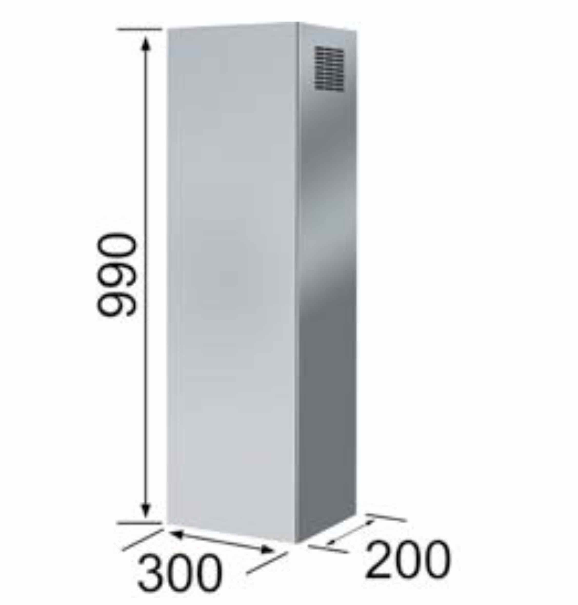 FRANKE Montagezubehör Dunstabzugshaube FRANKE Kaminverlängerung, FCH 990 XS, für Hauben Modelle FQD + FSW