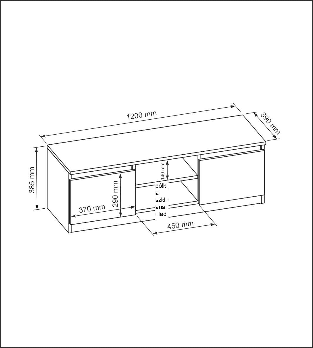 meble masztalerz Lowboard Modernes Design mit günstig online kaufen