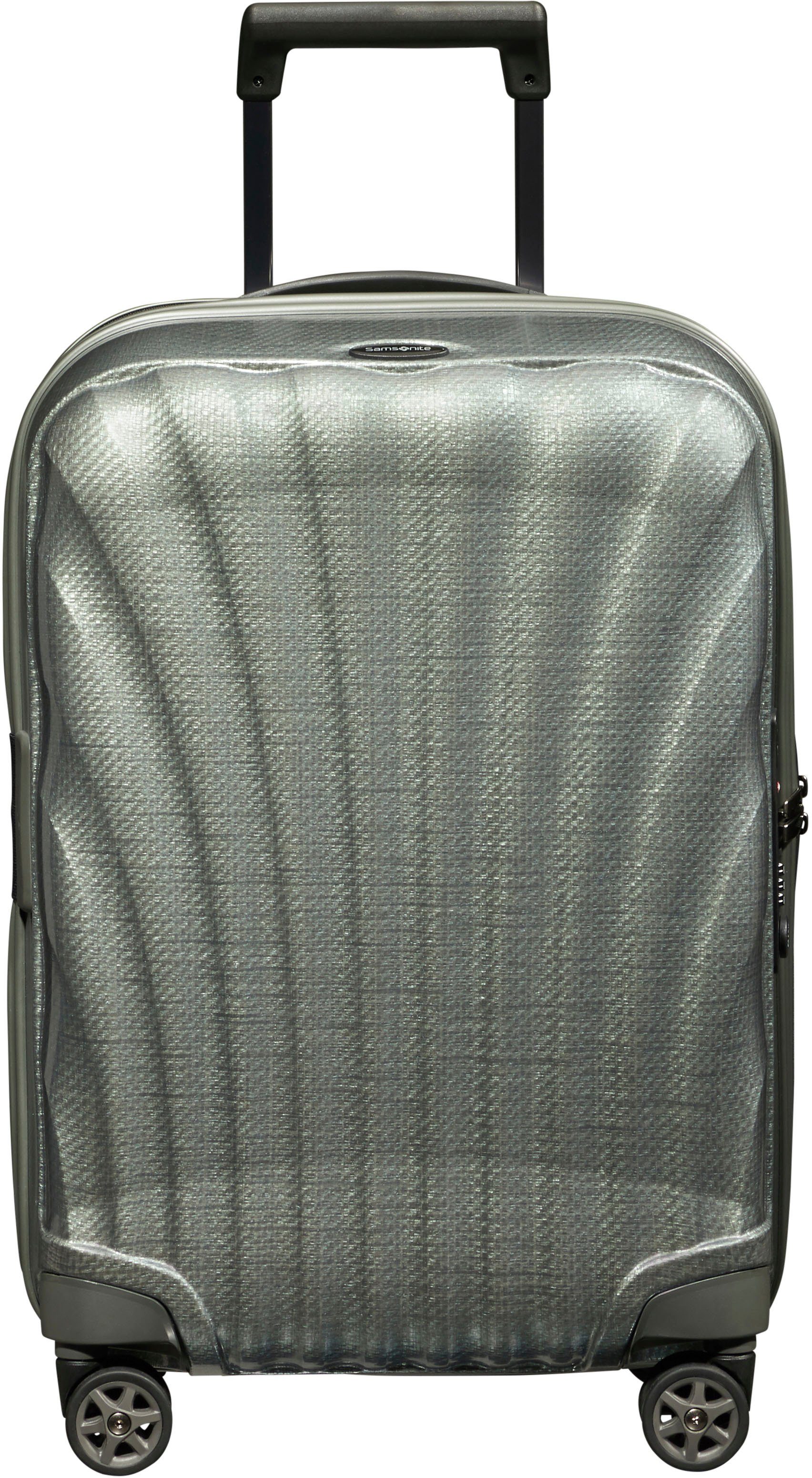 Samsonite Hartschalen-Trolley C-Lite, 55 cm, 4 Rollen, mit Volumenerweiterung und USB-Schleuse; Made in Europe Metallic Green