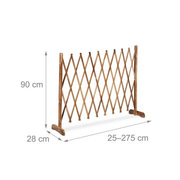 relaxdays Rankgitter Ausziehbares Rankgitter aus Holz