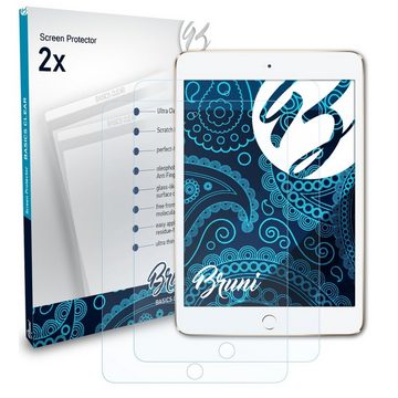 Bruni Schutzfolie Glasklare Displayschutzfolie für Apple iPad Mini 4, (2 Folien), praktisch unsichtbar