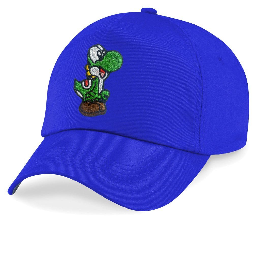 Baseball Super YoshiBaby Cap Nintendo Brownie Size Mario Kinder Royalblau Patch & Blondie Stick One