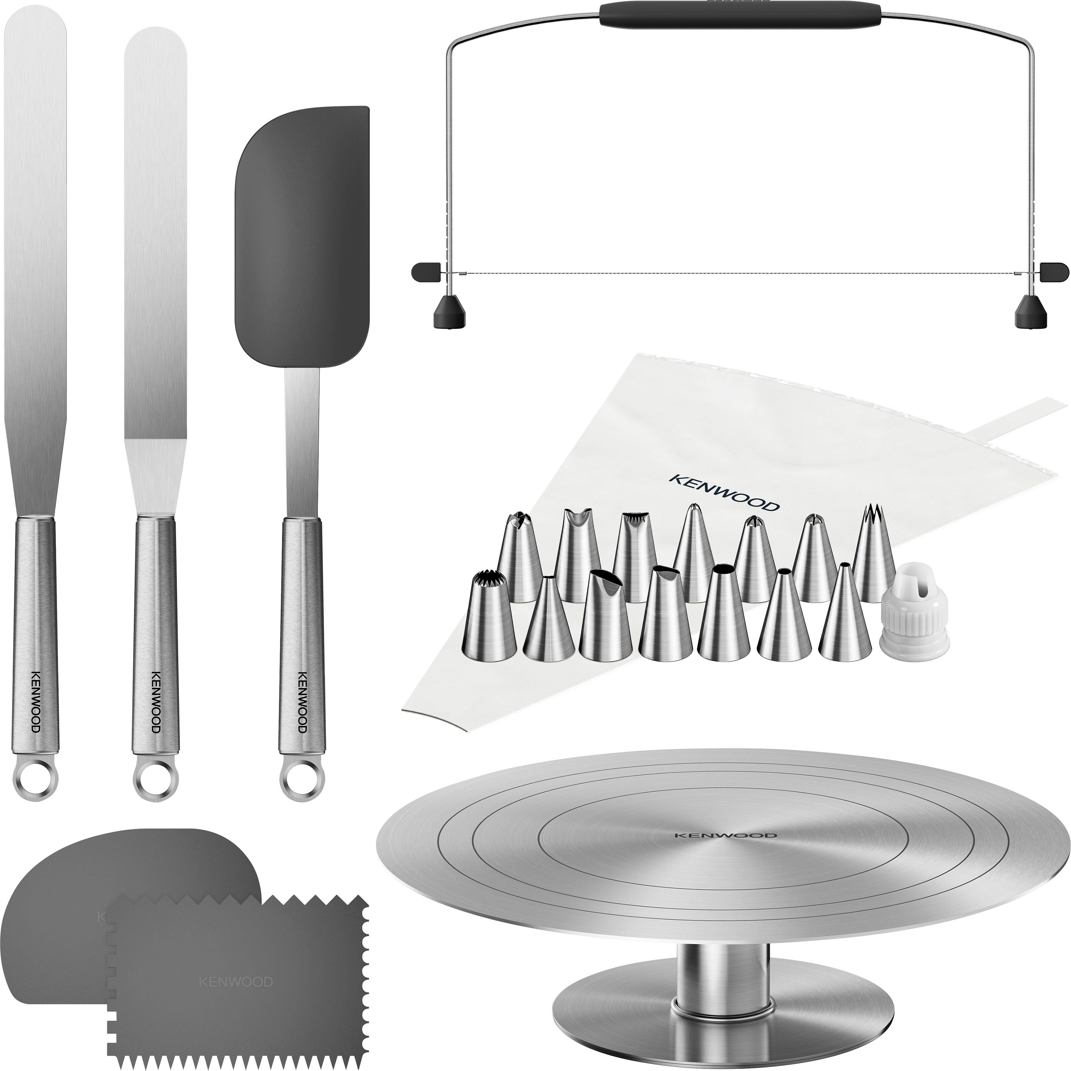 Sboly Cake Decorating Supplies, 413 PCS Baking Supplies Kit with Cake  Rotating Turntable Stand, Springform Pan Sets, Icing Piping Nozzles, Cake  Topper,Piping Bags 