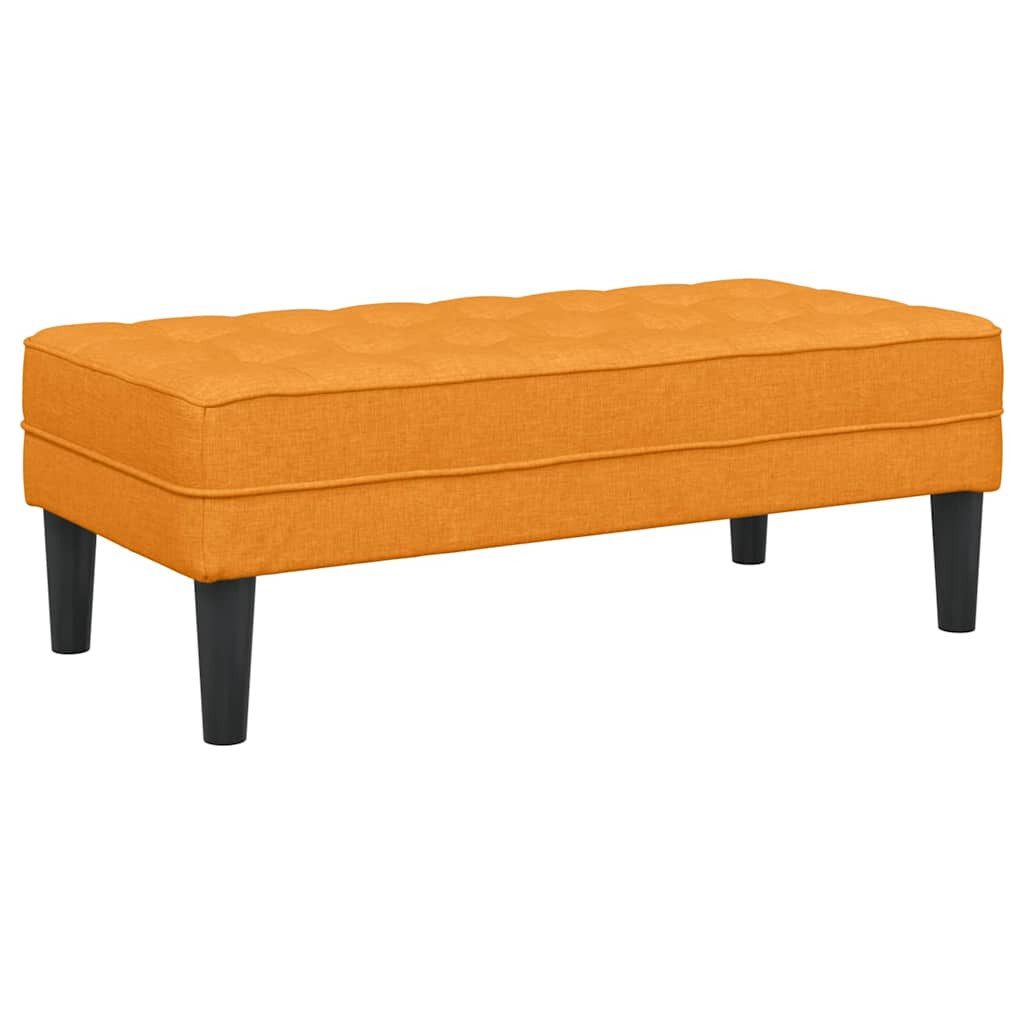 vidaXL Sitzbank Bank mit Kissen Dunkelgelb 113 x 57 x 39 cm Stoff (1-St)