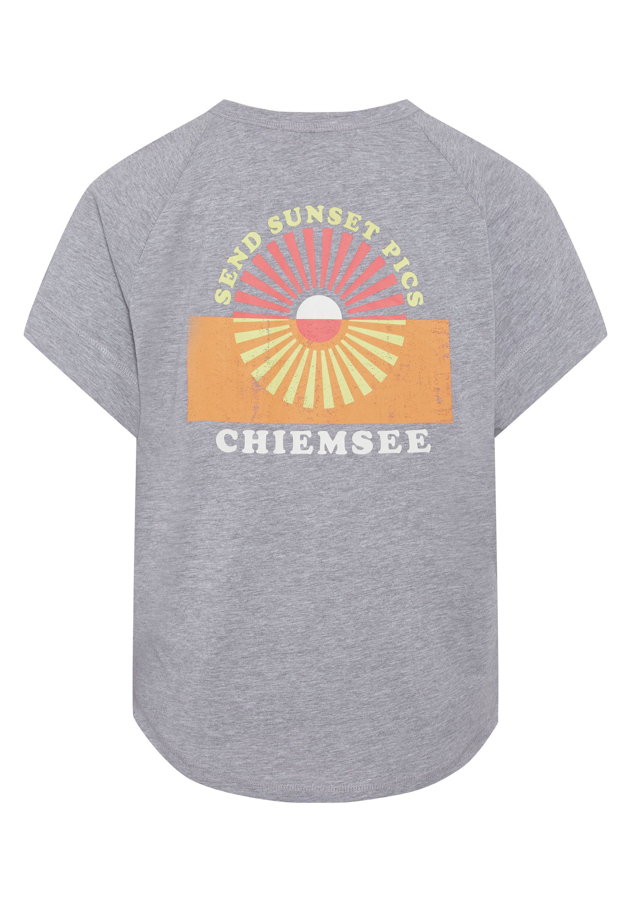 Melange Shirt 1 Chiemsee Gray Print-Shirt 17-4402M in Vintage-Optik Neutral