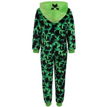 Sarcia.eu Pyjama Minecraft Einteiliges Pyjama/Schlafanzug, grün, schwarz 5-6 Jahre