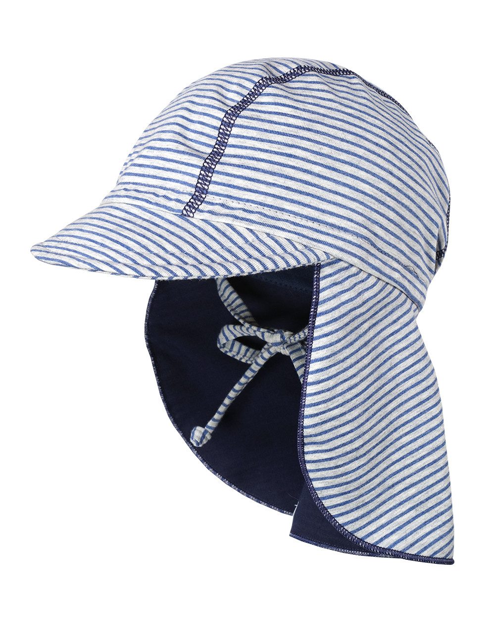 MAXIMO Schirmmütze GOTS MINI-Schildmütze, Band Nackenschutz, UV 50 (1-St) Baumwolljersey