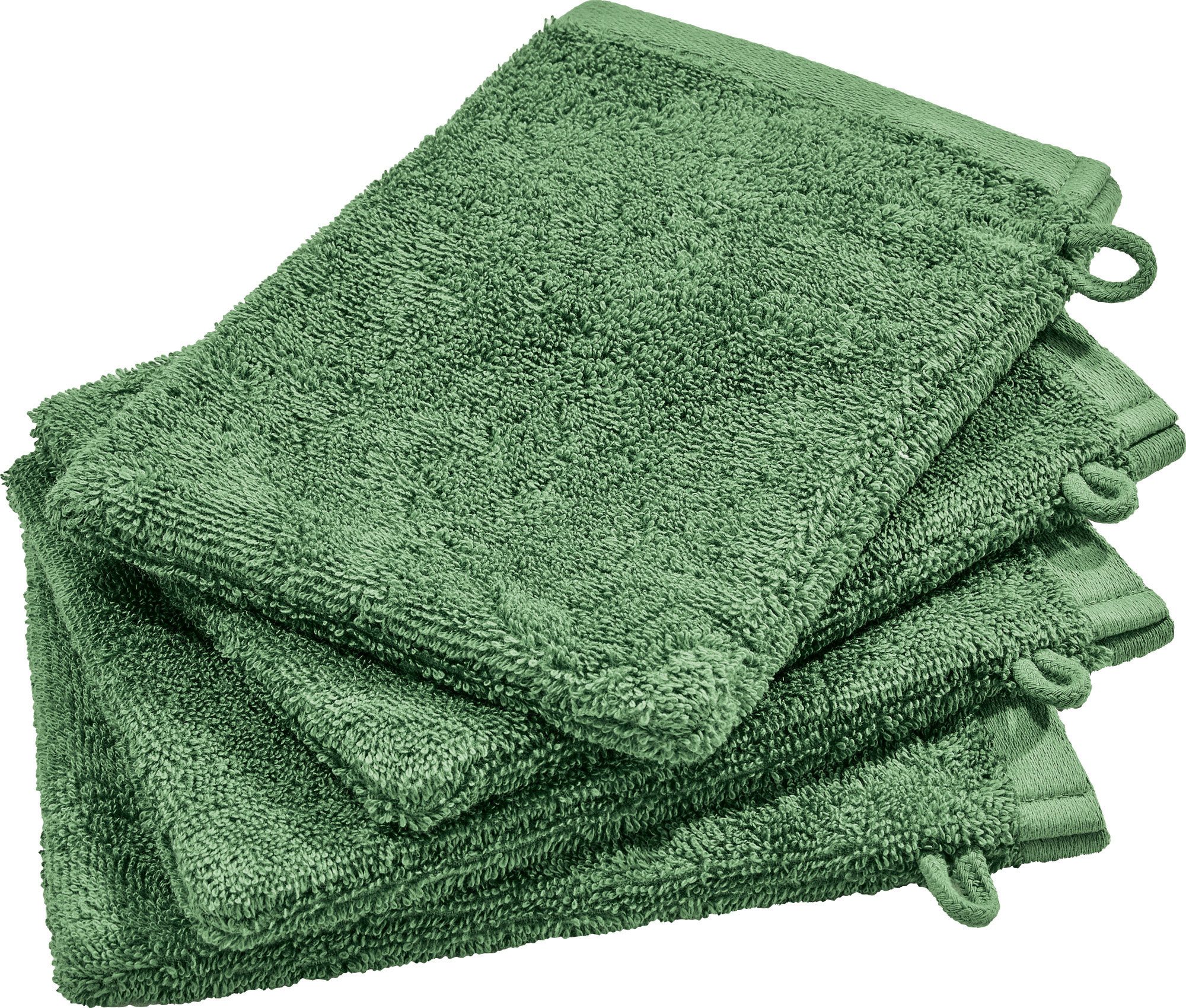 Erwin Müller Waschhandschuh Waschhandschuh "Sigmaringen" 4er-Pack, Frottier, Walk-Frottier Uni