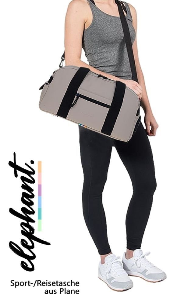 ELEPHANT Sporttasche Hydro Gym Sport Tasche Herren Damen wasserabweisend aus Plane, Reisetasche Schuhfach Handgepäck Weekender 46 cm