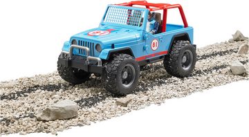 Bruder® Spielzeug-Auto Jeep Cross Country Racer blau 30 cm mit Rennfahrer (02541), Made in Europe