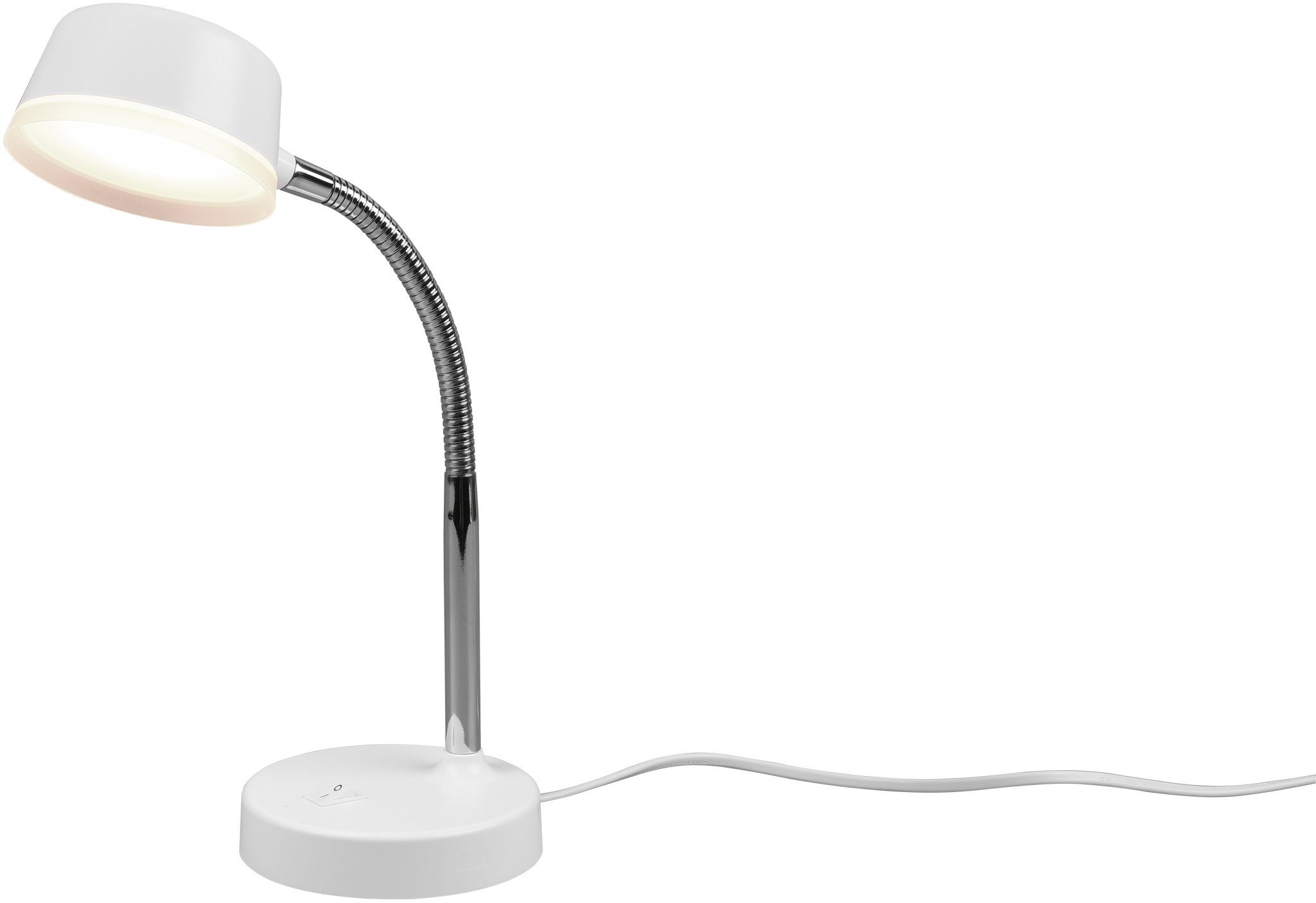 TRIO Leuchten LED Tischleuchte Kiko, Ein-/Ausschalter, LED fest integriert, Warmweiß | Tischlampen