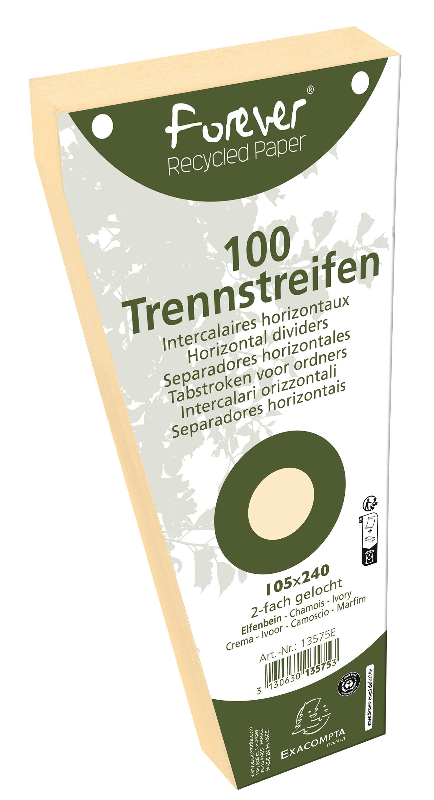 EXACOMPTA Trennstreifen Exacompta Trennstreifen RC trapez cham 120st