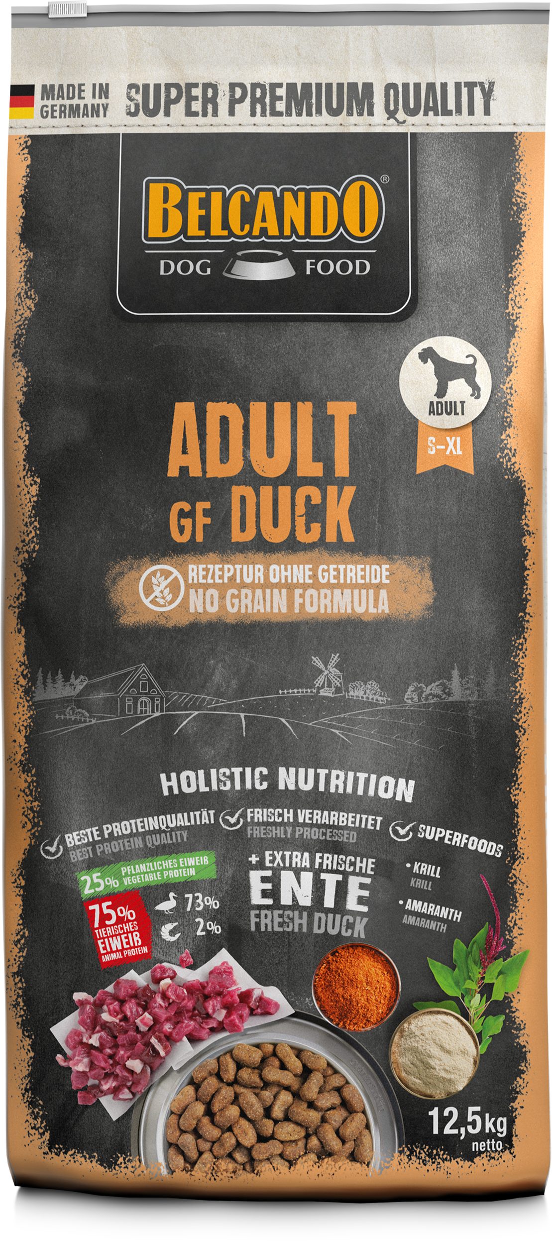 Belcando Adult GF Duck, für: Hunde, Getreidefrei