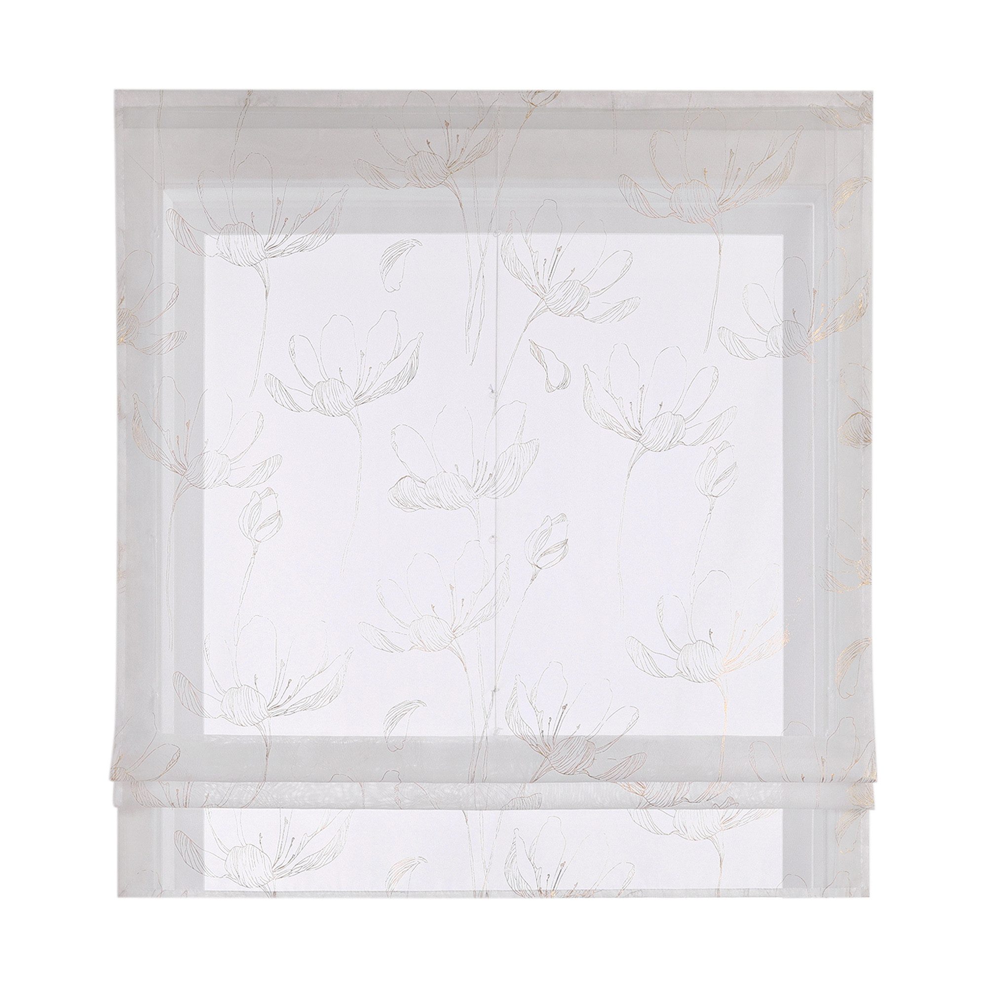 Joyswahl Raffrollo, mit Klettband, Küche Gardinen, Modern, mit Lotosmuster günstig online kaufen