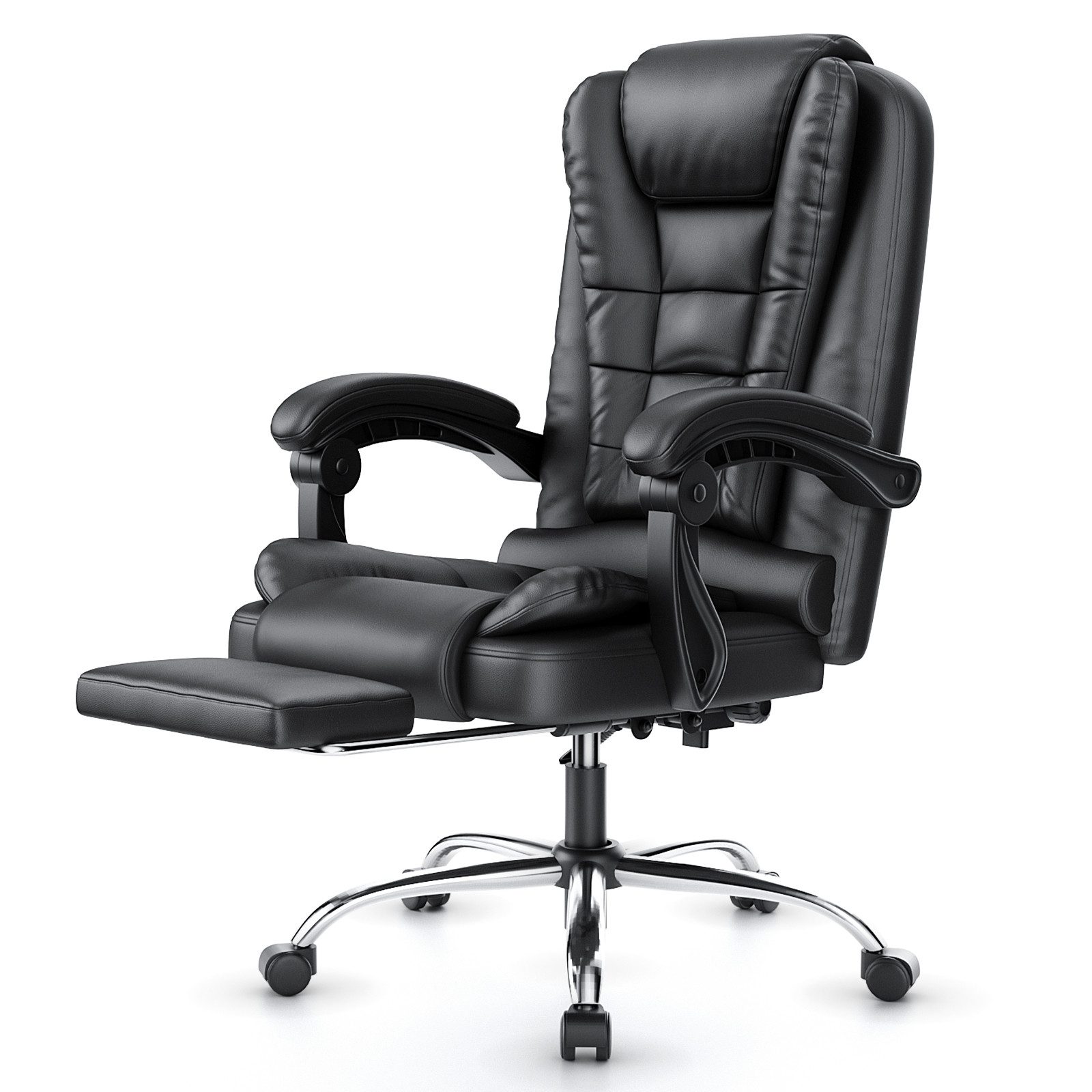 BIGZZIA Bürostuhl Ergonomischer Bürostuhl mit Fußstütze günstig online kaufen