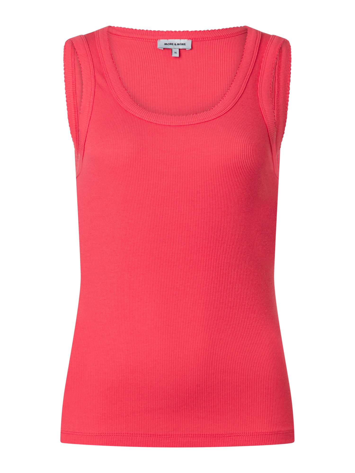 MORE&MORE Shirttop schmales Tank-Top, gerippt