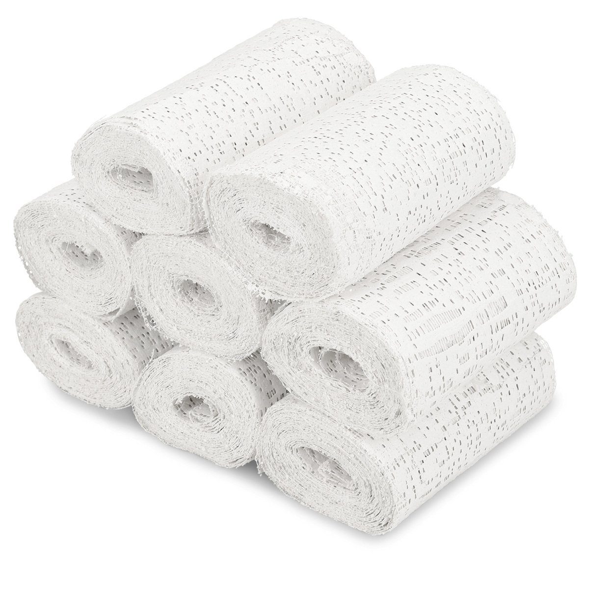 Bastelnaturmaterial Babybauch Gipsbinden 8er Set - 8x 10cm x 300cm - schnelltrocknend