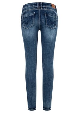 TIMEZONE Skinny-fit-Jeans Skinny Jeans Hose Denim Pants Mid Waist THIGHT SANYA 6586 in Blau