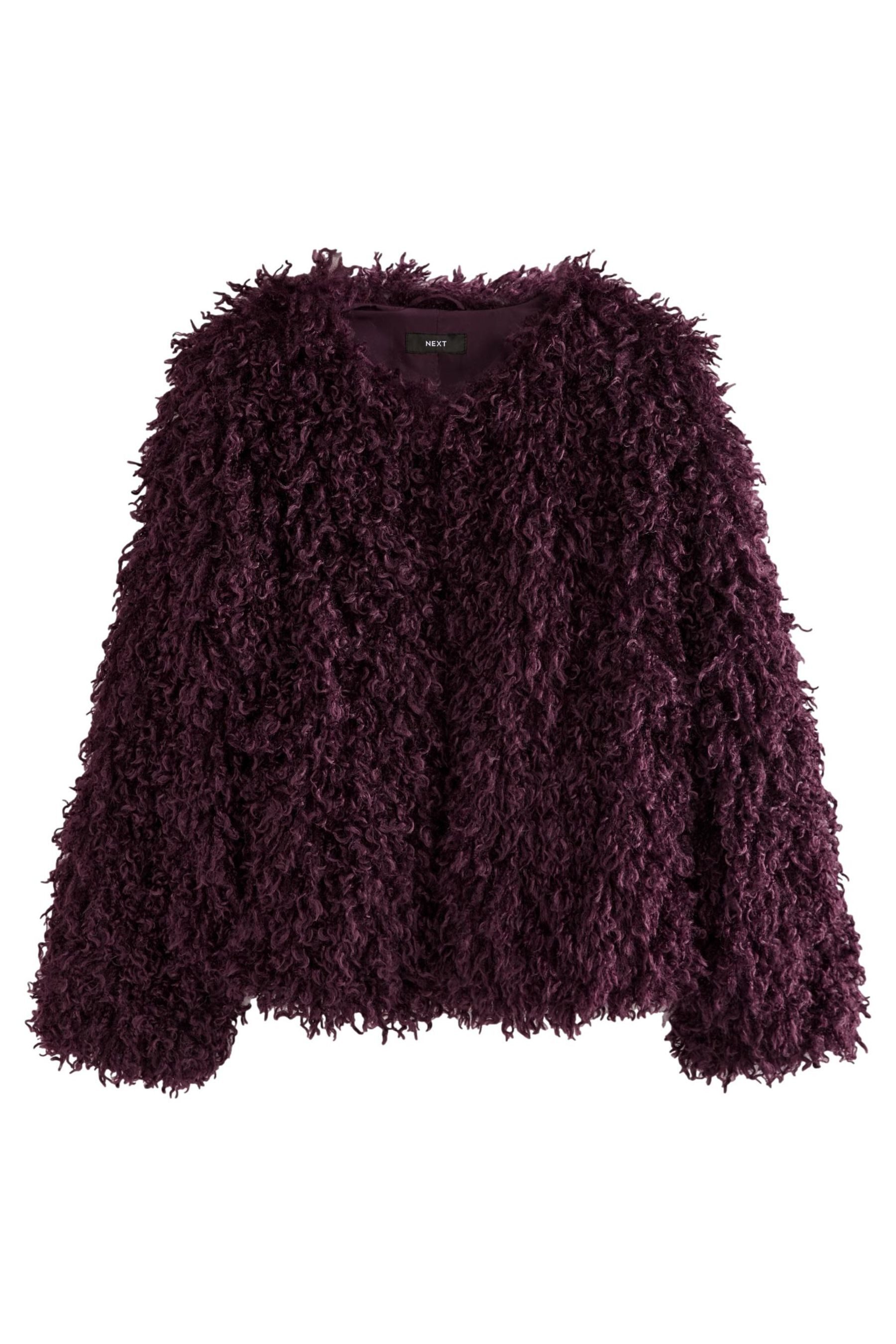 Fellimitatjacke Kurze Jacke aus Kunstfell