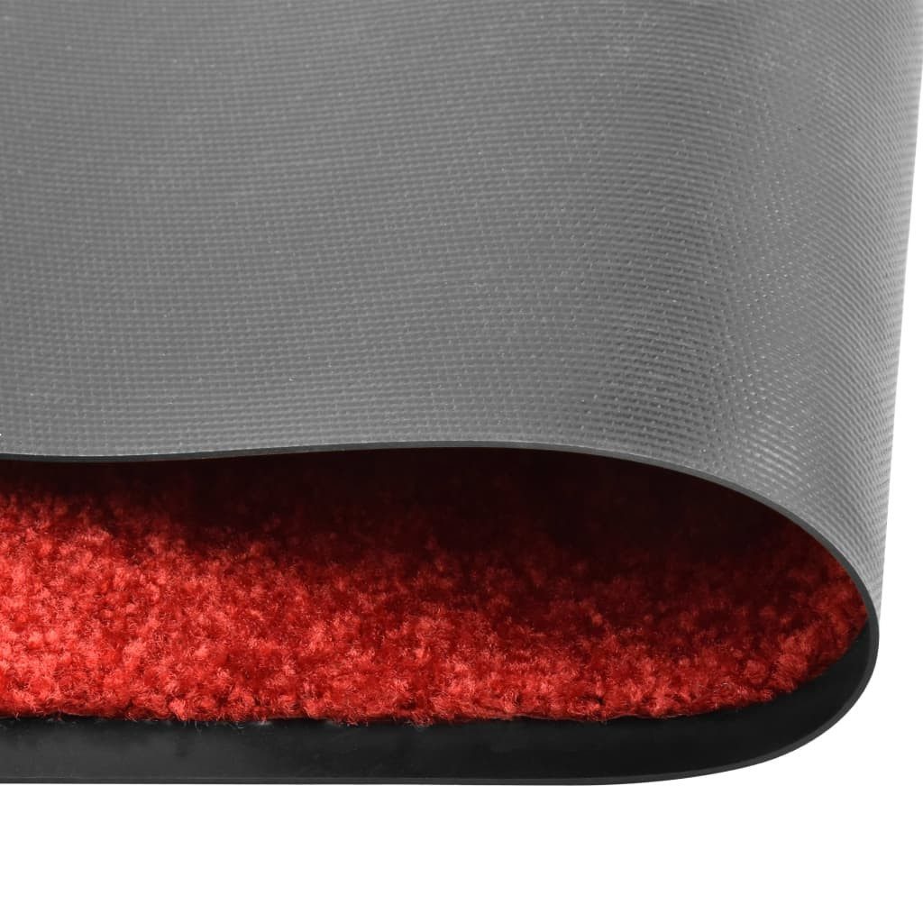 vidaXL Fußmatte Fußmatte Waschbar Rot 40x60 günstig online kaufen