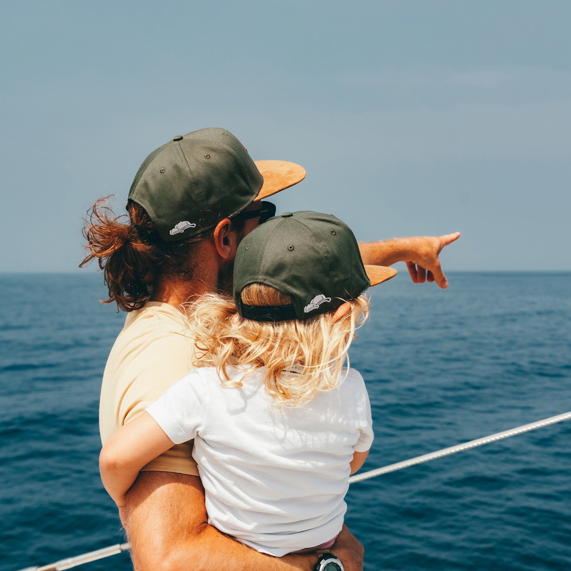 Soulbuddy Baseball Cap 2er-Set Partnerlook-Set, Geschenk für Eltern, Geschenk Papa Mama (Set = 1x Eltern Cap + 1x Kinder Cap, Identisches Partnerlook-Set)
