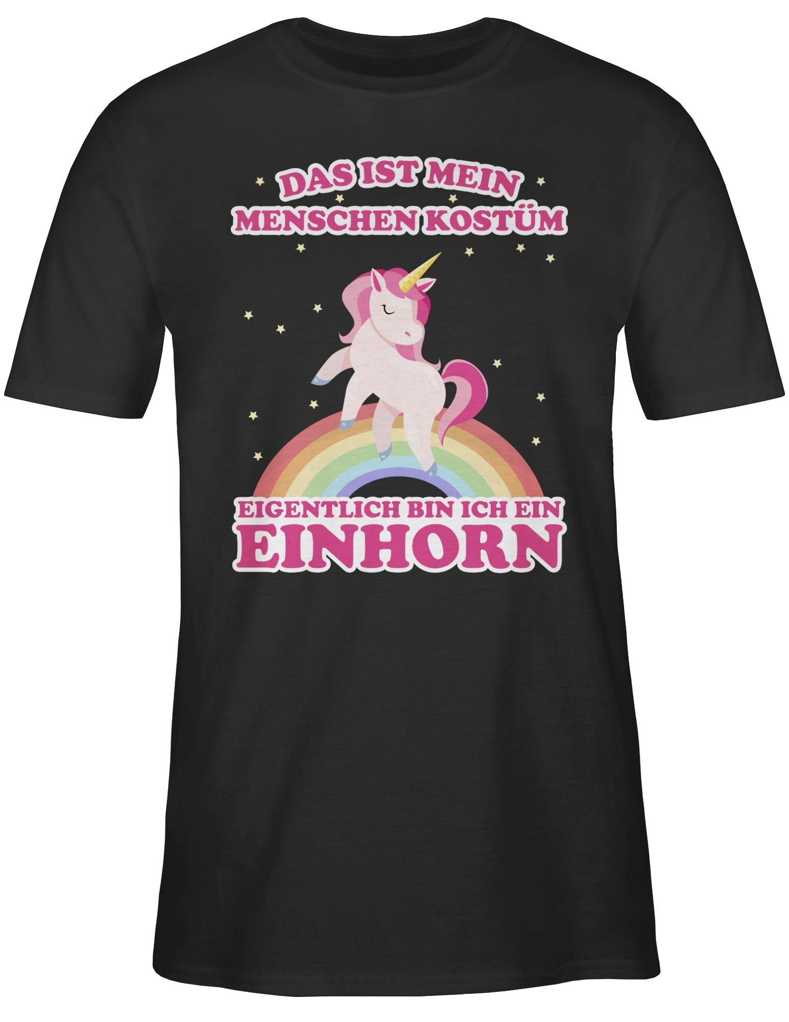 T-Shirt Das ist mein Menschenkostüm Einhorn I Unicorn