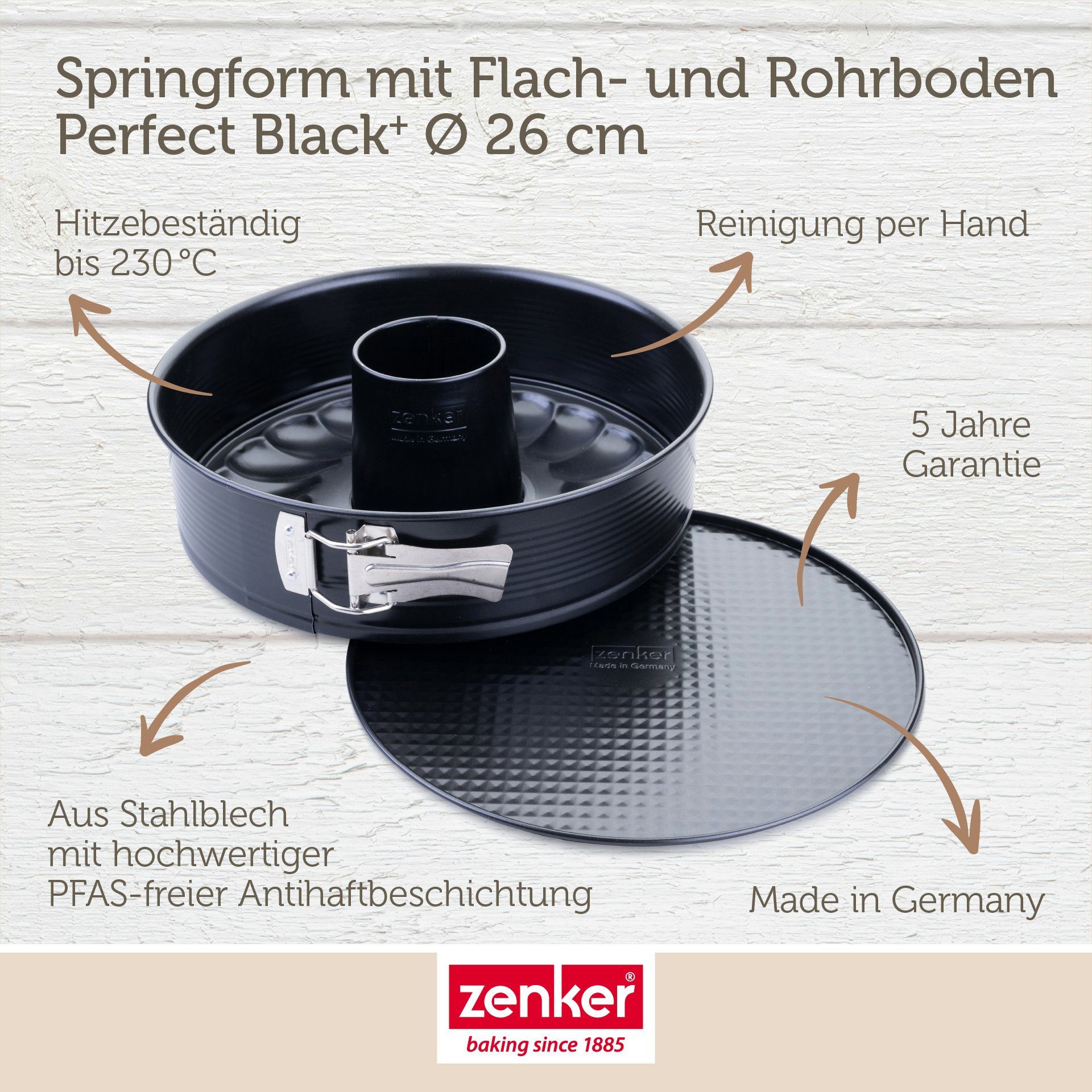 Zenker Springform Backform, Kuchenform, Kranzform, Backzubehör