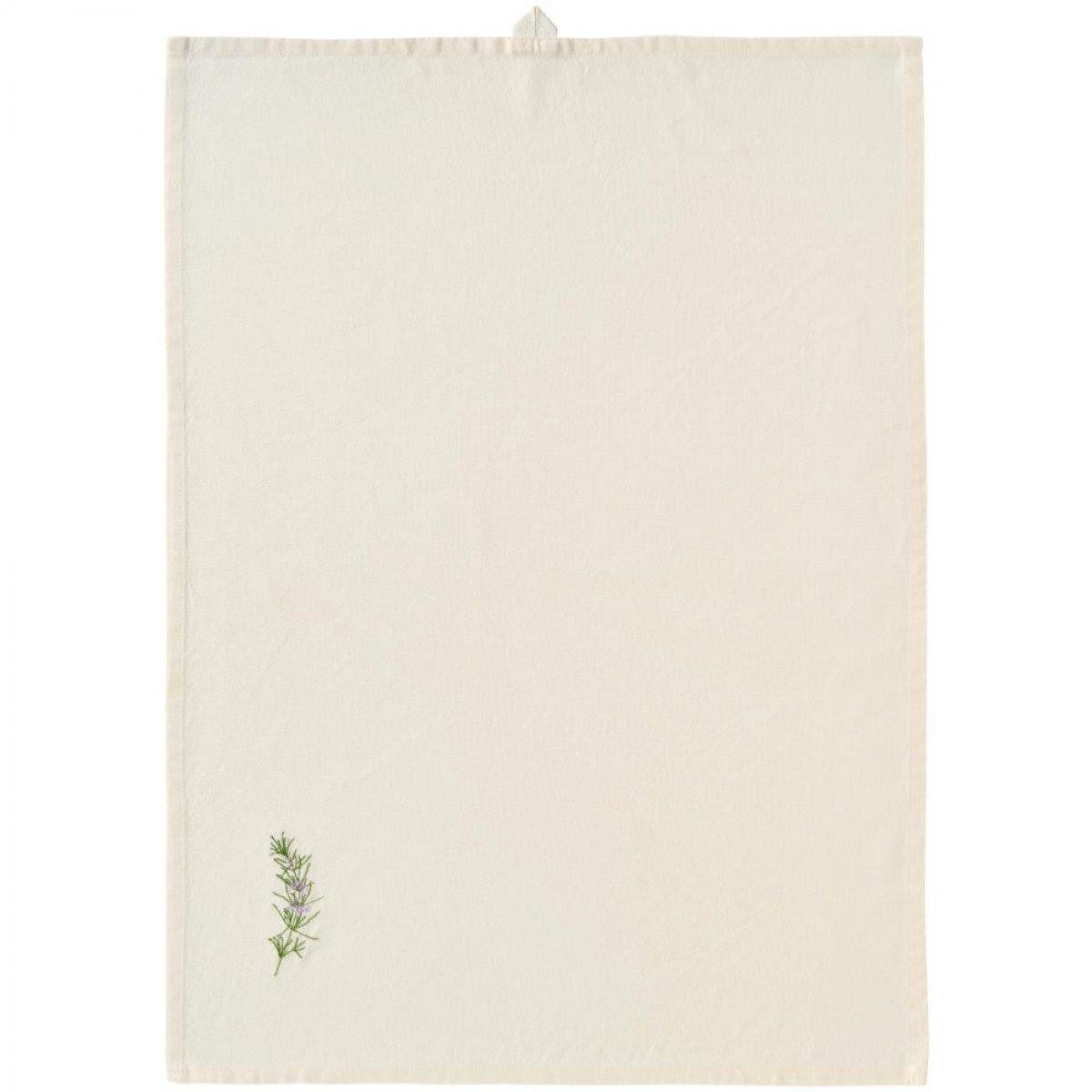 Ib Laursen Geschirrtuch Ib Laursen Geschirrtuch Summer Vibes mit Rosmarinzweig (50x70cm)