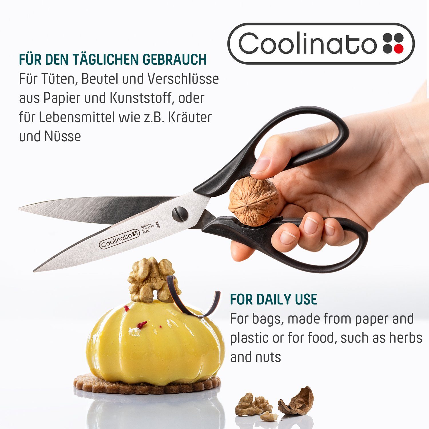 Coolinato Haushaltsschere XL Vielzweckschere 23cm, (1-tlg) – Bild 4 von 5