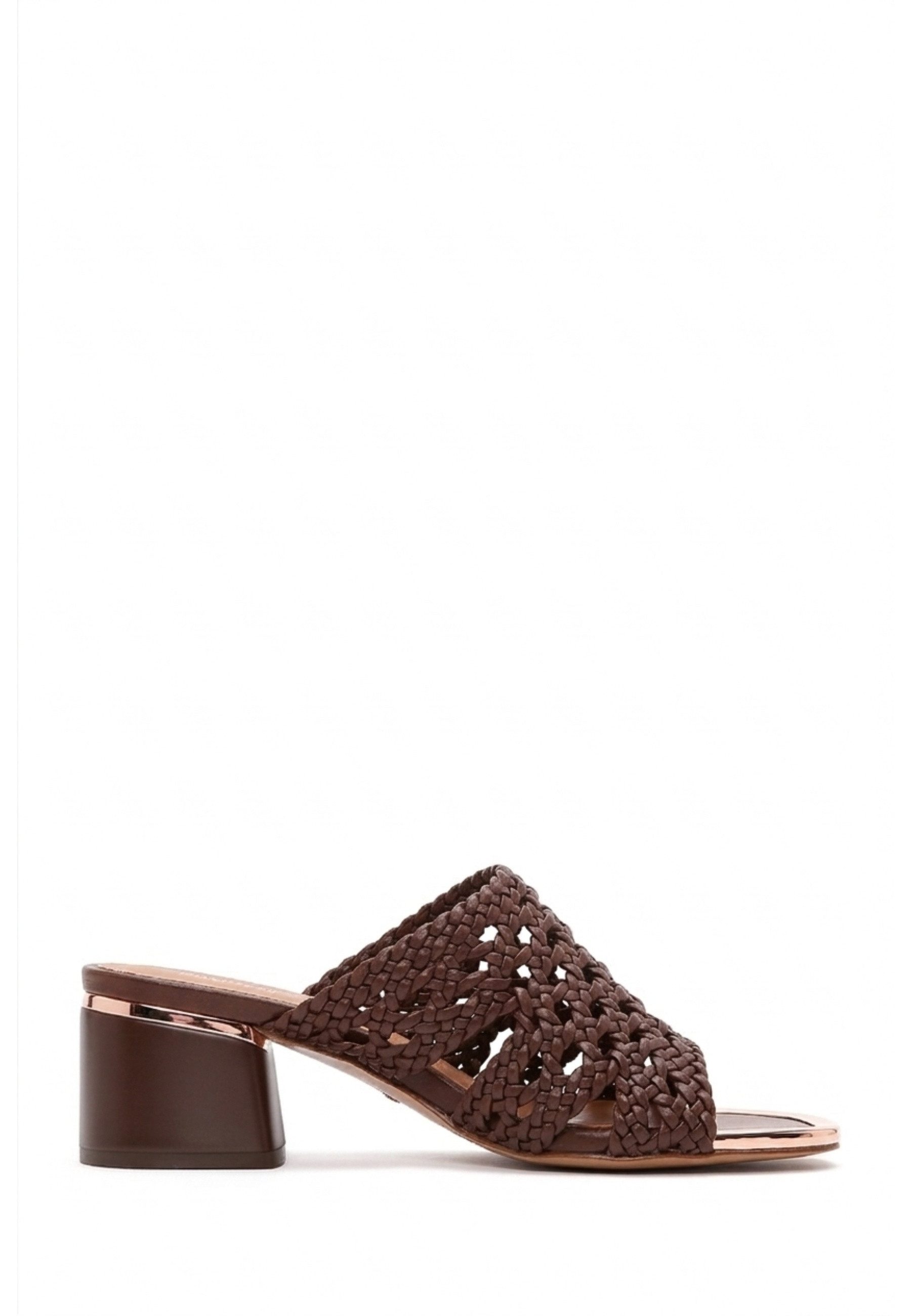 Derimod Mules aus Kunstleder mit mittelhohem Absatz Mules Kunstleder, Synthetikfutter, TPU-Sohle, Gewebtes Design