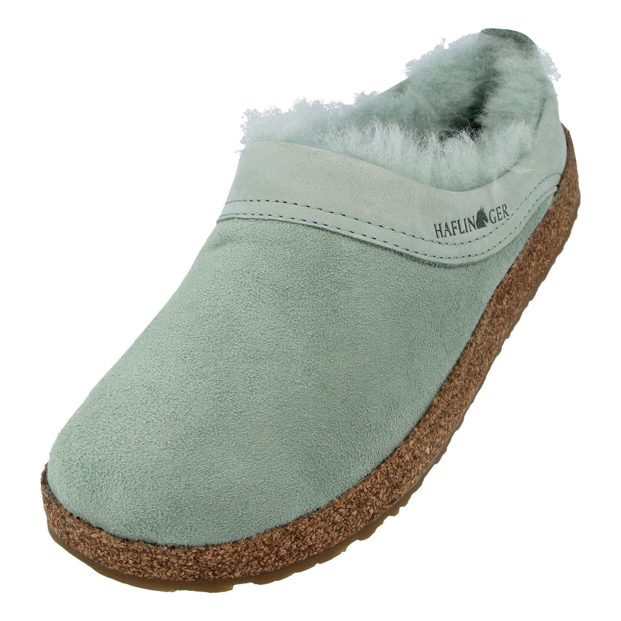 Haflinger Haflinger Snowbird Lammfell Leder Hausschuh Unisex Hausschuh