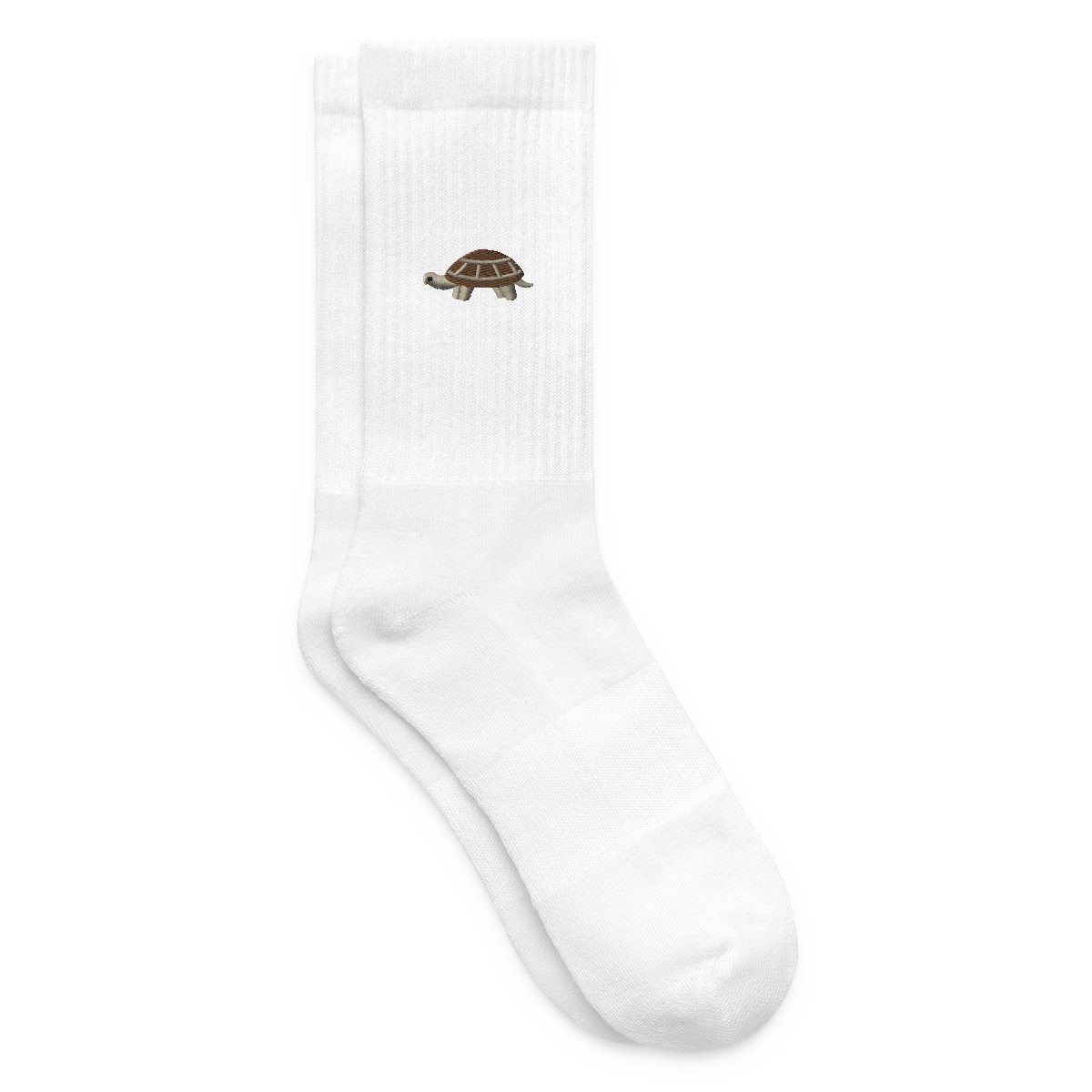 Spreadshirt Socken Gestickte Schildkröte Für Slow-Life-Fans Tennissocken (1-Paar)