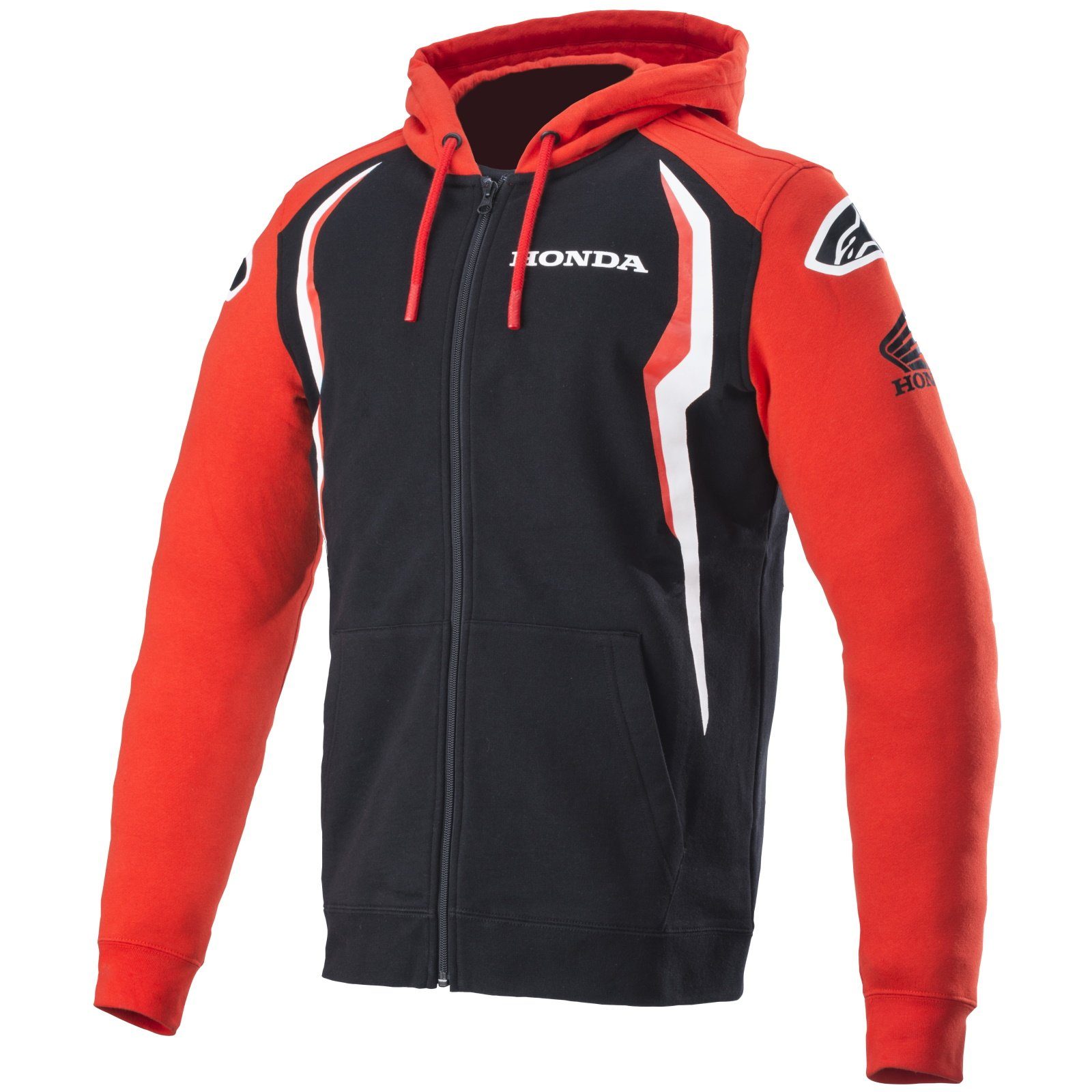 Alpinestars Hoodie Alpinestars Honda Zip Hoodie rot / schwarz