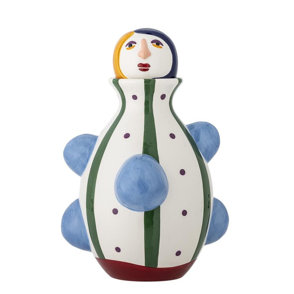 Bloomingville Dekovase Conneli, Handbemalt, Figurenform, Gesichtsmotiv, Unikat-Charakter