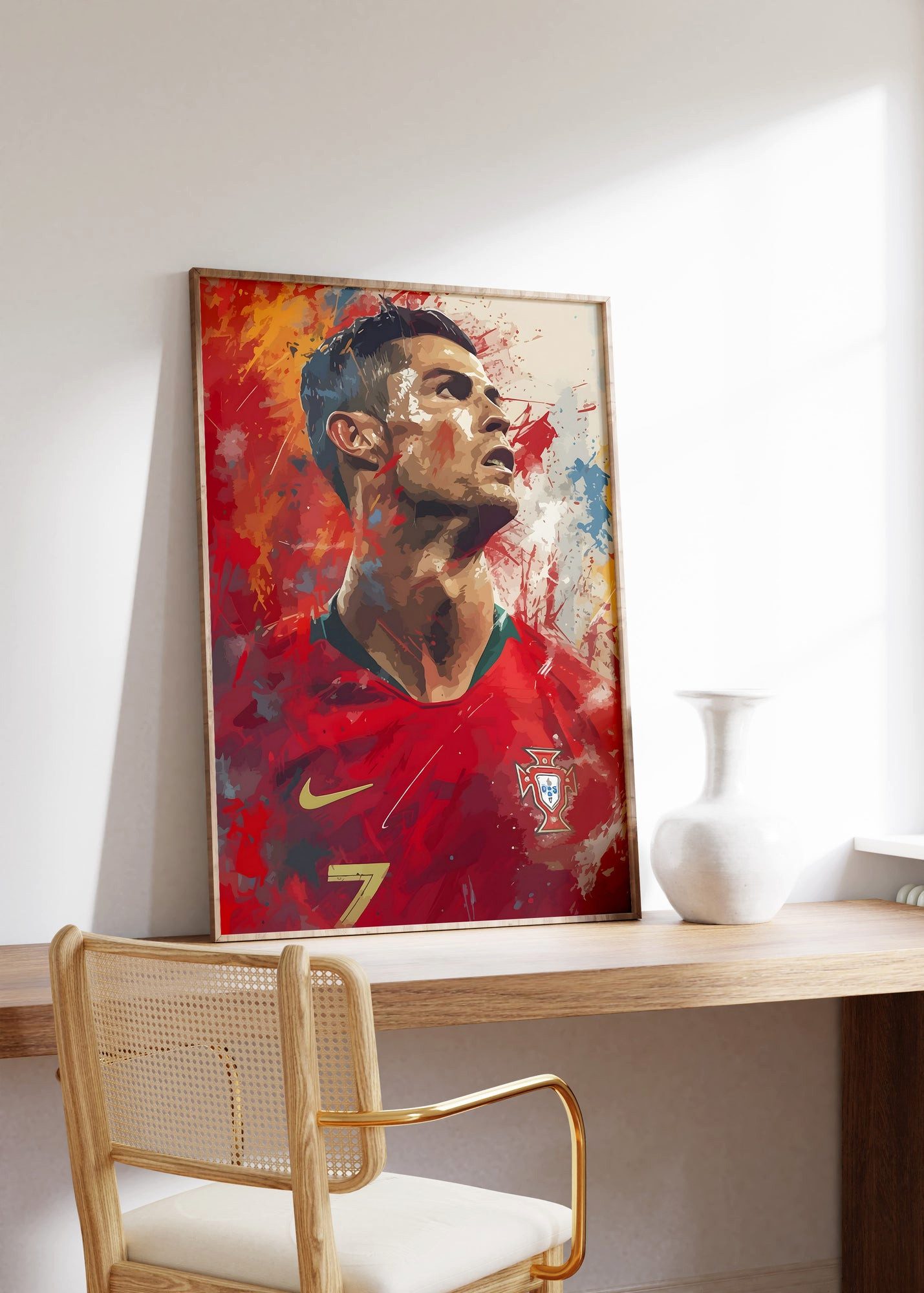 JUSTGOODMOOD Poster Premium ® Fußball Legende Cristiano Ronaldo Portugal · günstig online kaufen