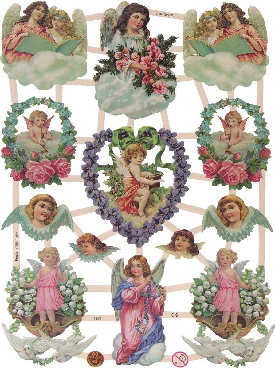 Heyda Papierspitztüten Heyda 204859806 Glanzbilder Reliefs 17 x 24 cm