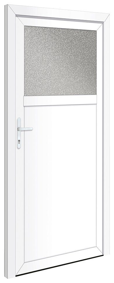 RORO Türen & Fenster Nebeneingangstür OTTO 21, BxH: 98x198 cm, weiß, ohne Griffgarnitur, inklusive Türrahmen
