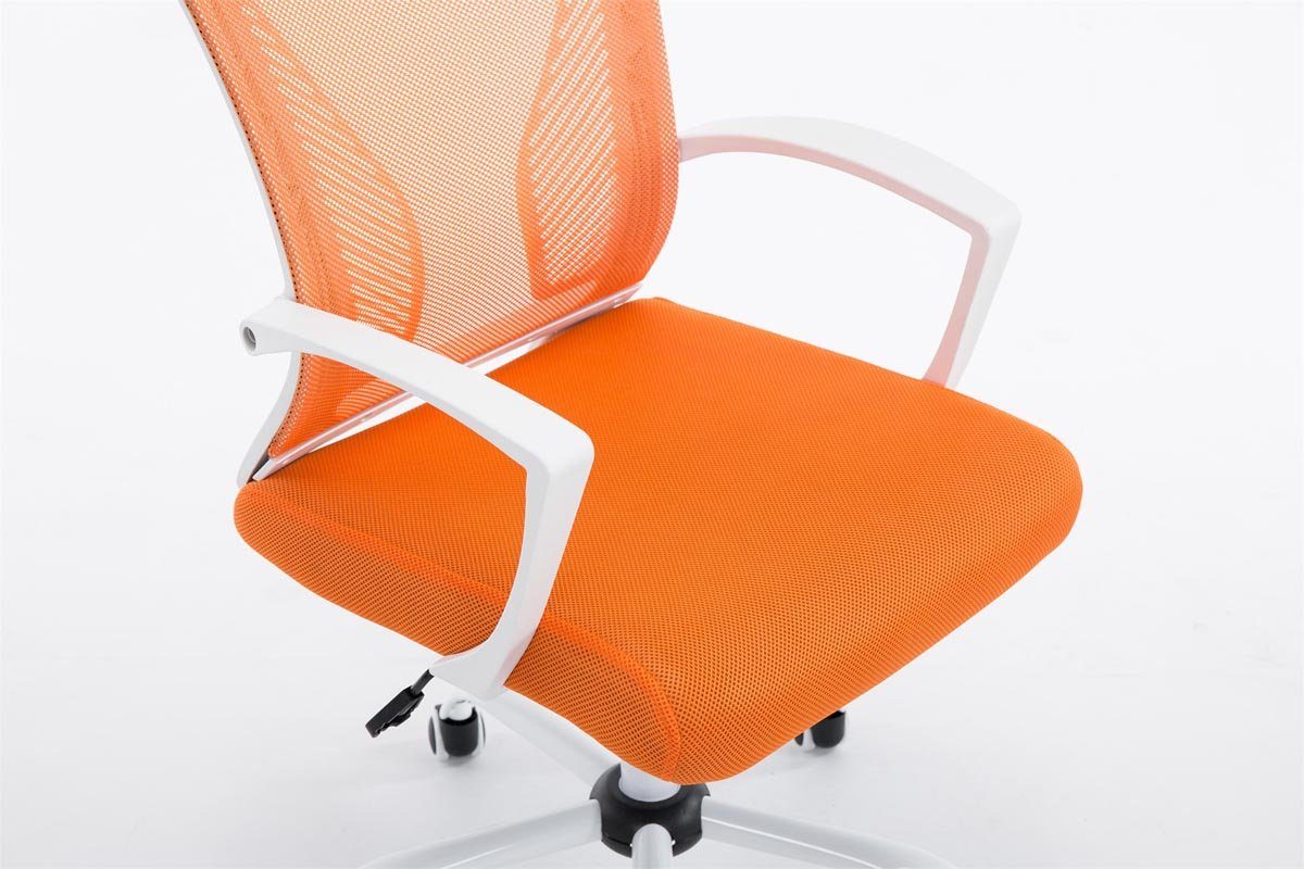 CLP Schreibtischstuhl Tracy Netzbezug, höhenverstellbar drehbar orange und