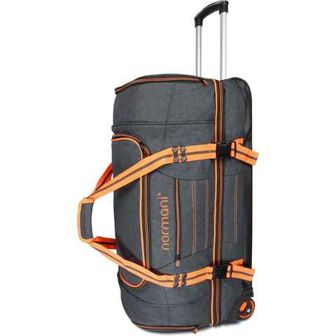 normani Reisetasche Reisetasche 90 l Kompass 90, Trolley mit Rollen und 5 Fächern