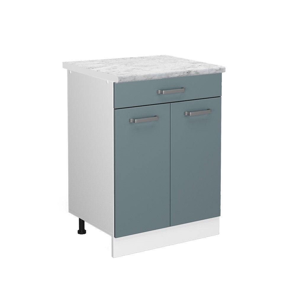 Vicco Unterschrank R-Line, Blau-Grau/Weiß, 60 cm günstig online kaufen