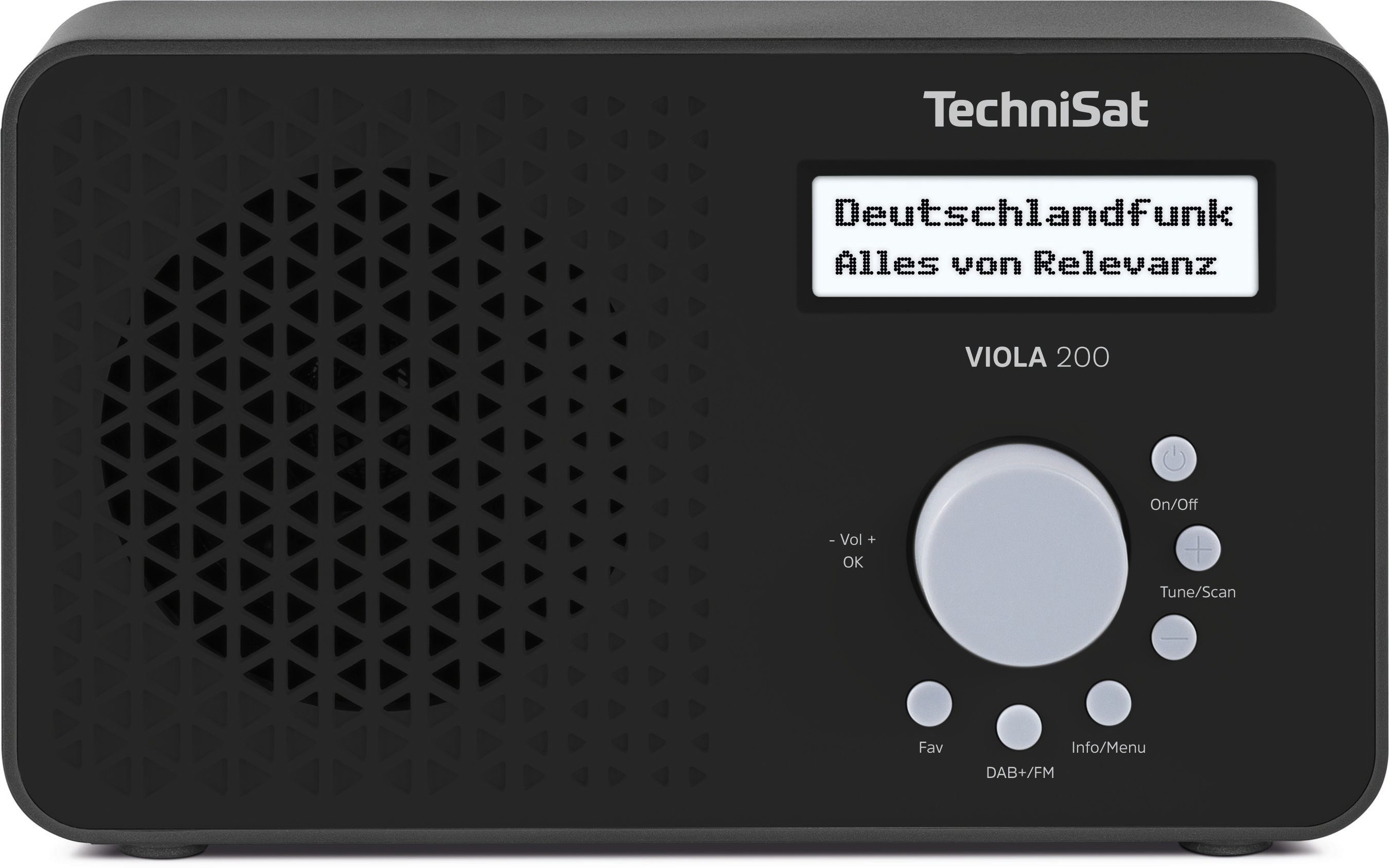 TechniSat VIOLA 200 Digitalradio (DAB) (Digitalradio (DAB), FM-Tuner mit RDS, 1 W, DAB+/UKW mit RDS, Netz- und Batteriebetrieb, Kopfhöreranschluss)