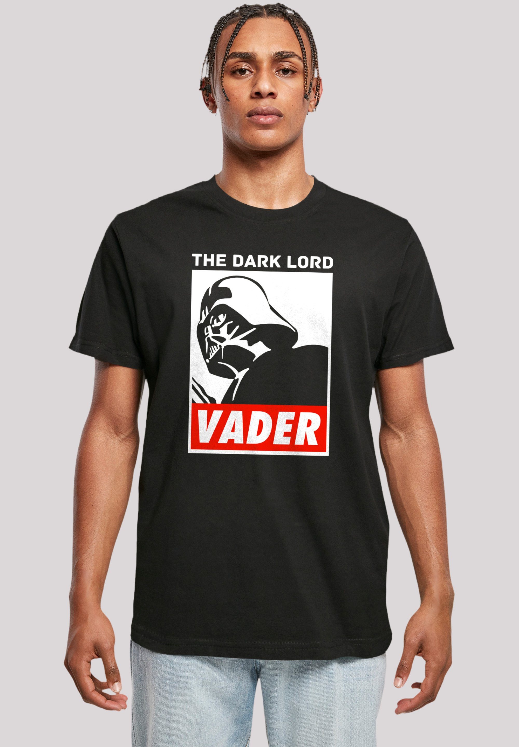 F4NT4STIC T-Shirt Star Wars Dark Lord Vader Premium Qualität, Rippbündchen  am Hals und Doppelnähte am Saum