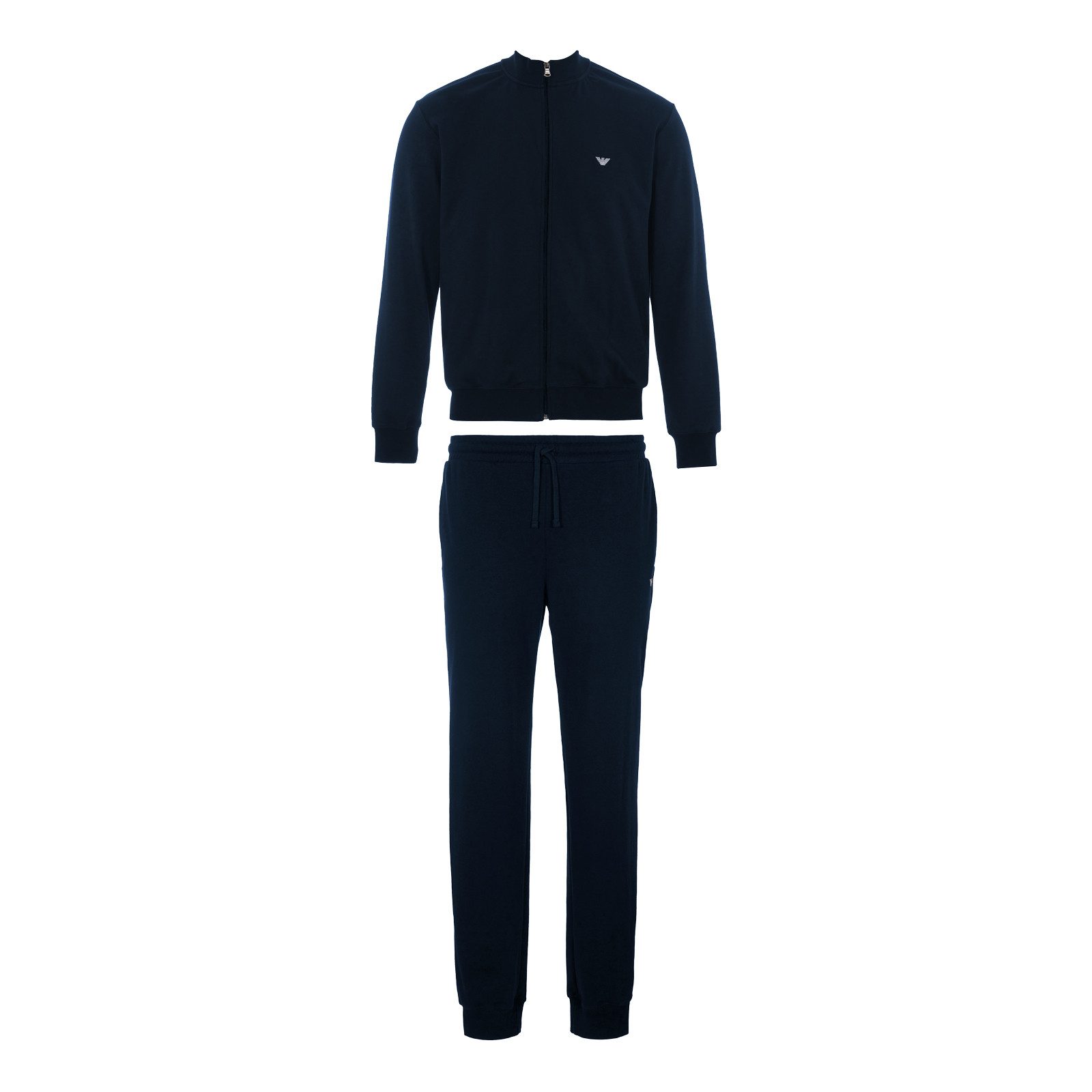 Emporio Armani Hausanzug Full Zip & Trousers (2 tlg) mit Markendetails